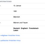 Facebook für Anfänger - Teil 5: Kontaktinformationen 7 Allgemeine Informationen bearbeiten.