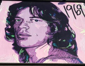 Ein Plattencover mit Mick Jagger, Stichwort Musikgeschmack im Alter. (c) Pixabay.com