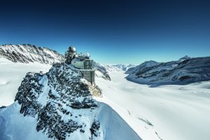 Jungfraujoch im Winter. (c) Jungfraubahnen Management AG