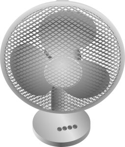 Ein Tischventilator gegen die Hitze. (c) Pixabay.com