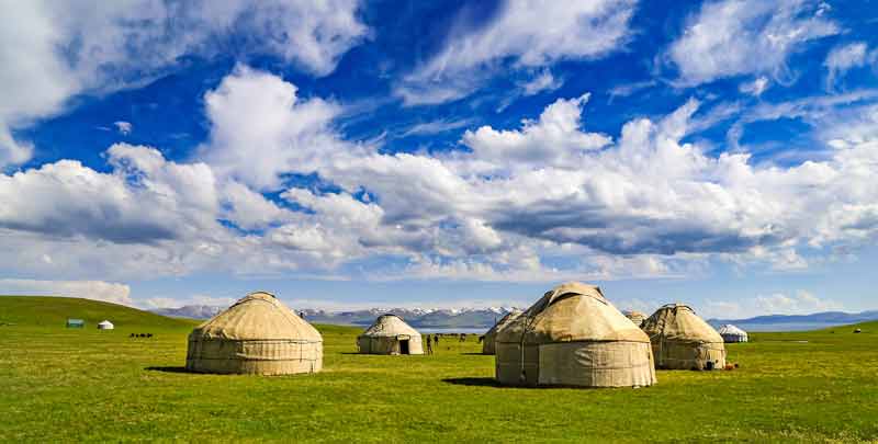 Jurtecamp in Kirgistan. (c) Weltweitwandern