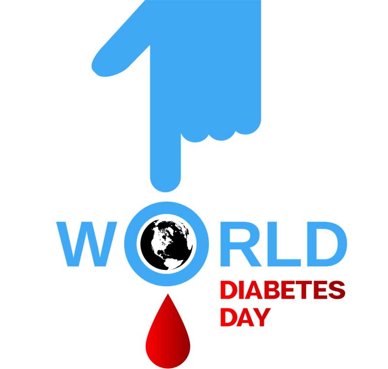 Denken sie bei Typ-2-Diabetes auch an die Gesundheit ihres Herzens 1 Logo des World Diabetes Day, Stichwort Typ-2-Diabetes.
(c) Pixabay.com
