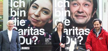 Michael Landau, Anna Parr und Klaus Schwertner zu 100 Jahre Caritas. (c) Marcus Deák