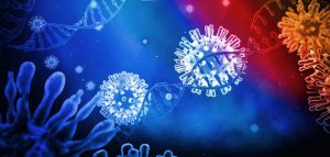 Achillesferse des Corona-Virus: die Neutralisierung der Zuckerhülle Covid-Viren unter einem Elektronenmikroskop. (c) AdobeStock