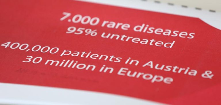 Cover Bericht über rare diseases. (c) AOP Orphan Pharmaceuticals GmbH/ AP