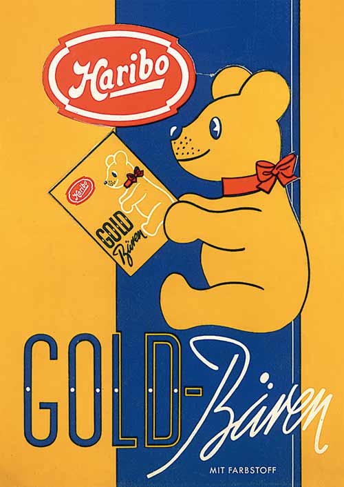 Verpackung der Haribo Goldbären aus dem Jahr 1960.
(c) Haribo GmbH & Co. KG