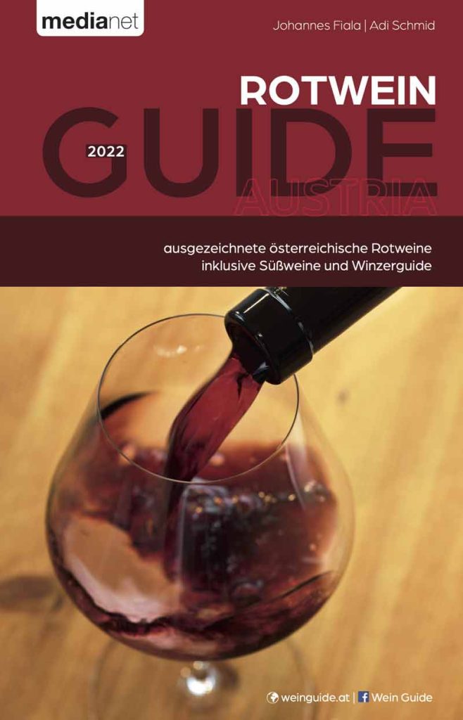 Cover Rotwein Guide Austria 2022.
(c) medianet Verlag
