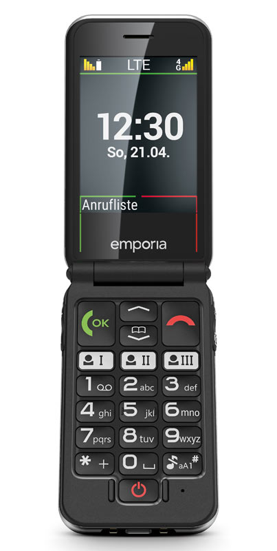 emporiaJOY-LTE Handy im Flip-Format.
(c) emporia