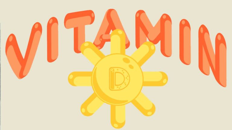 Illustration: Vitamin D, das D steht in einer Sonne. (c) AdobeStock