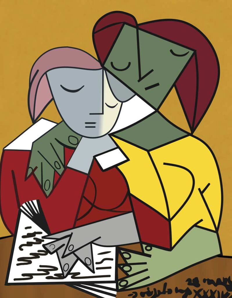 2 Frauen beim Lesen von Pablo Picasso.
(c) Pixabay.com